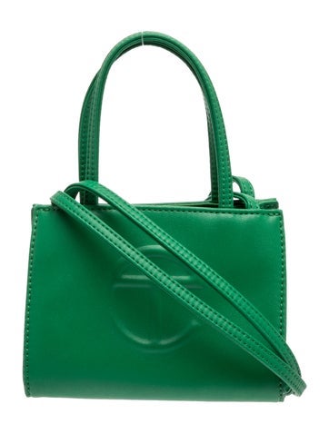 Vegan Leather Greenscreen Shopping Bag Small