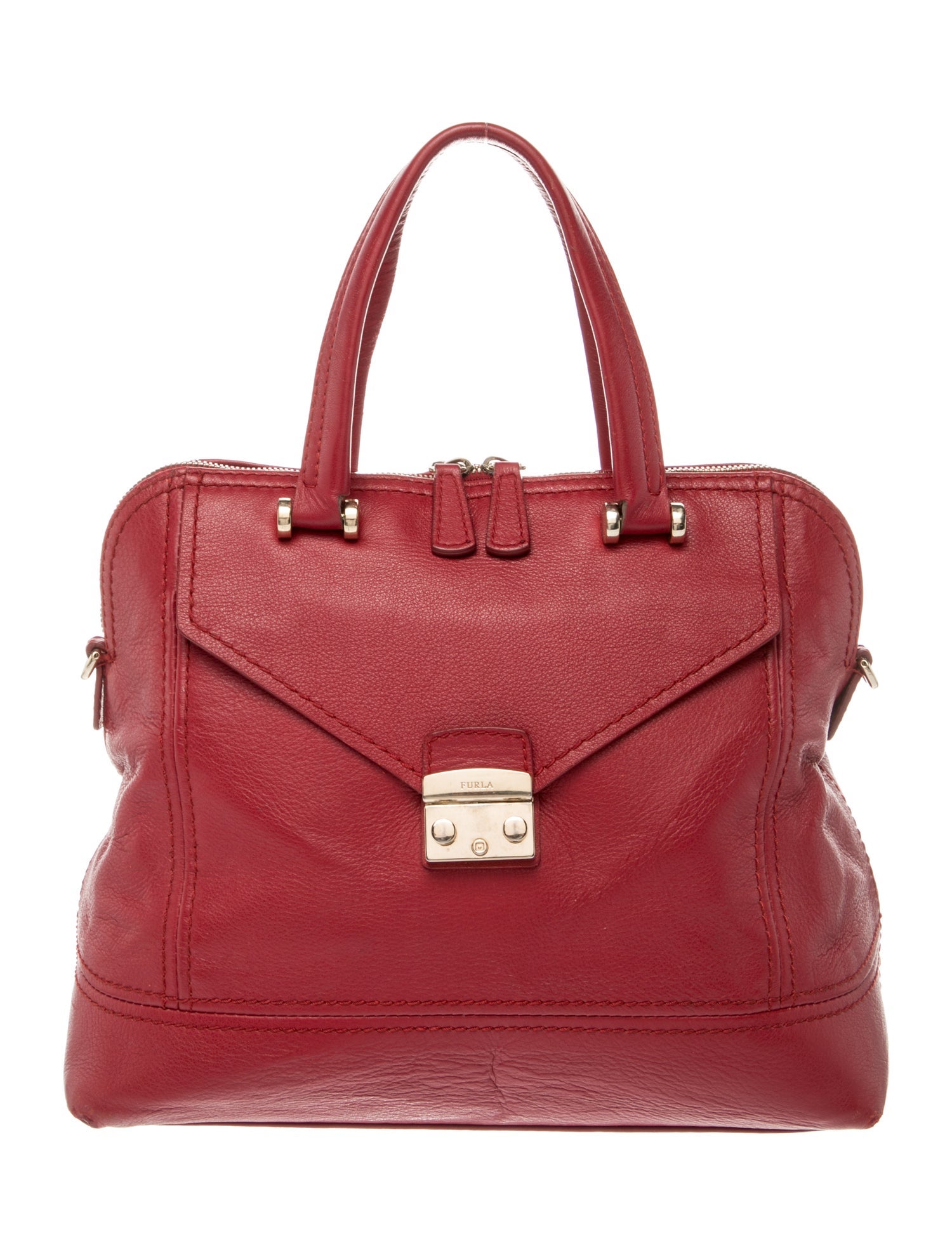 Leather Top Handle Bag