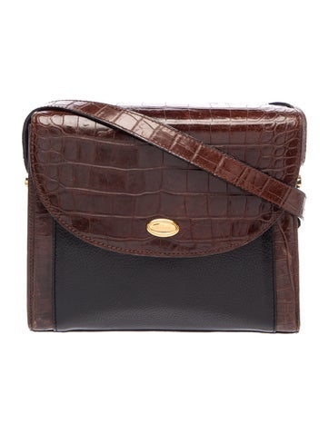 Bally Embossed Leather Crossbody Bag