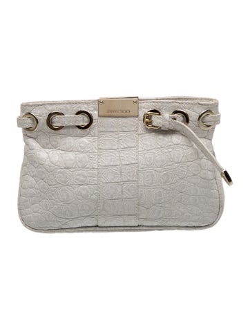 Embossed Leather Clutch