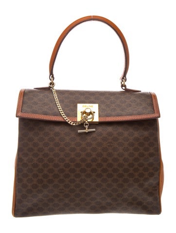 Celine Macadam Top Handle Bag Vintage