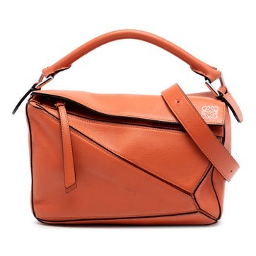 Small Calfskin Puzzle Satchel