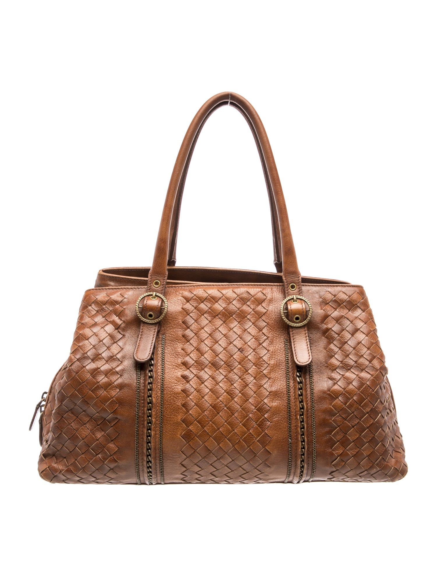 Intrecciato Top Handle Bag Large