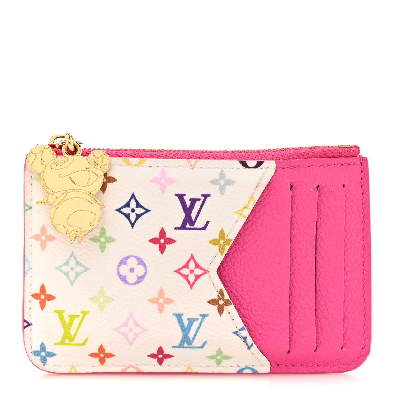 Louis Vuitton Louis Vuitton LV X TM Monogram Romy Card Holder Kawaii Pink