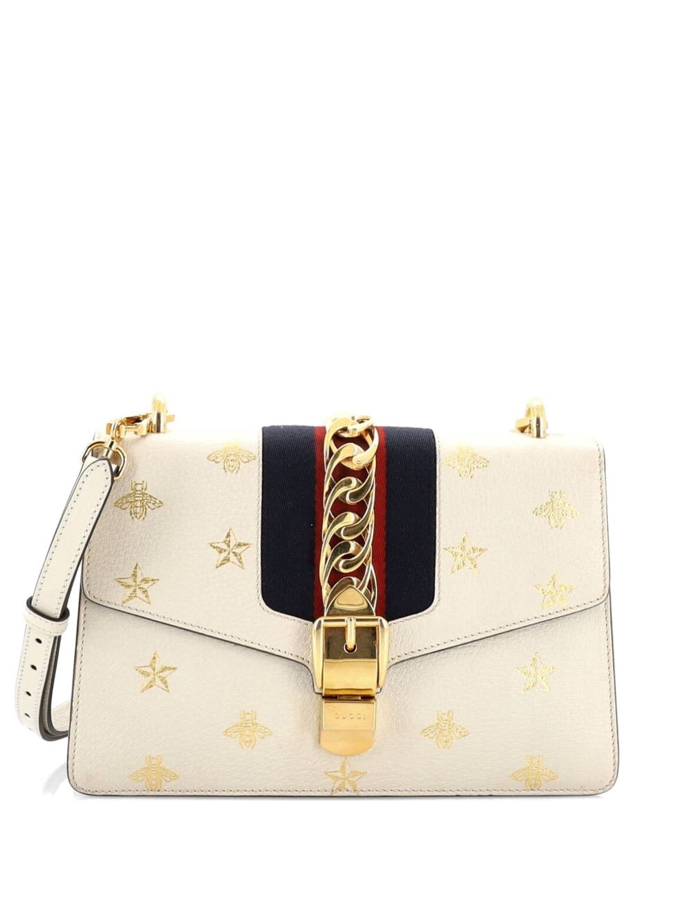 Sylvie Printed Leather Small shoulder bag
