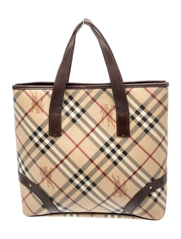 Burberry Haymarket Check Top Handle Bag