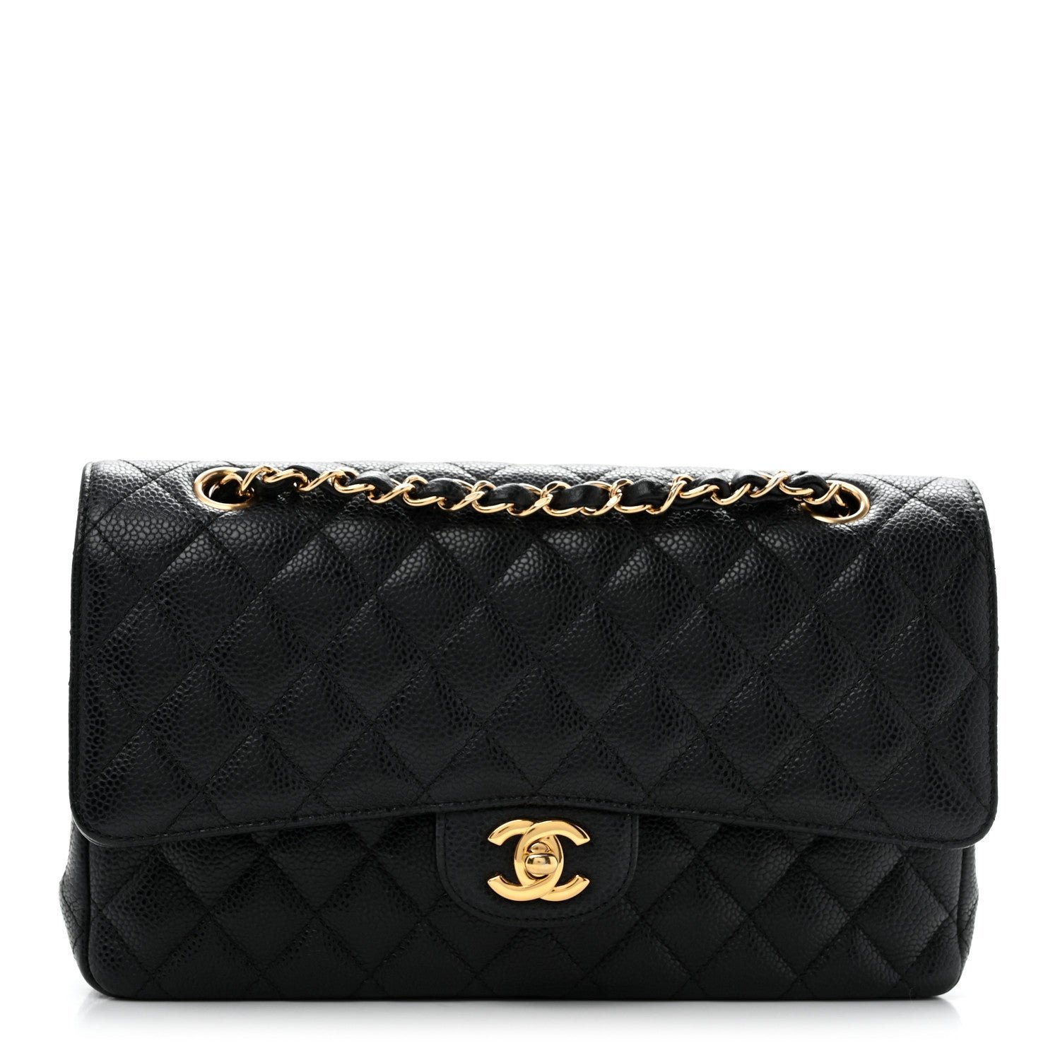 Chanel Caviar Quilted Medium Double Flap Black