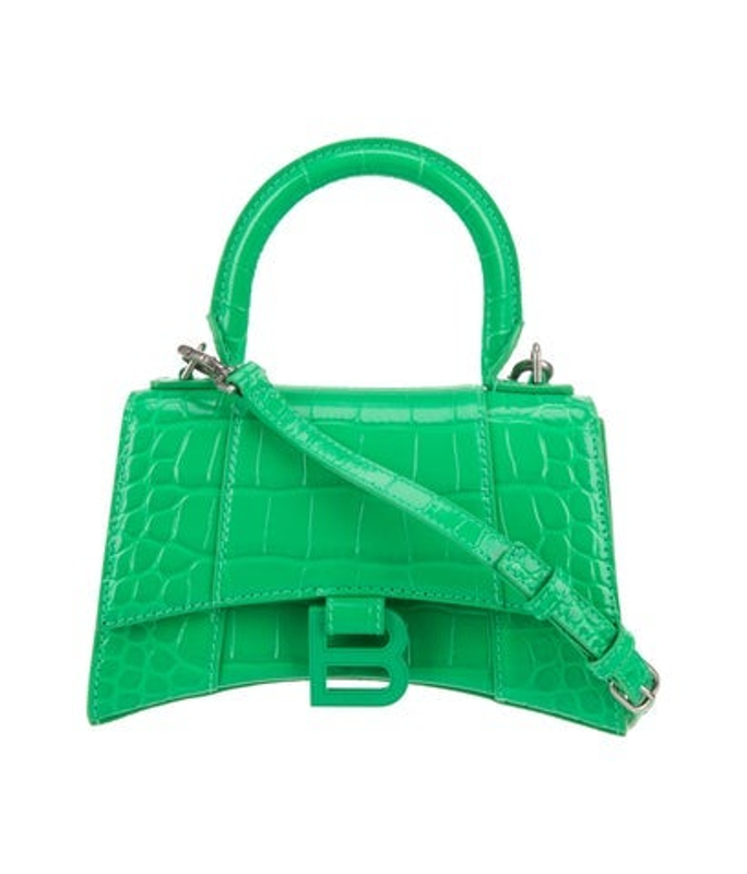 Balenciaga Embossed Leather Shoulder Bag