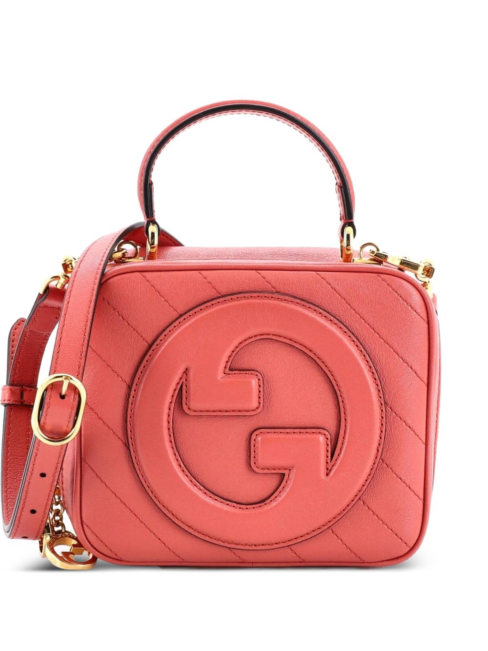 Blondie NM Top Handle Shoulder Bag Diagonal Quilted Leather satchel