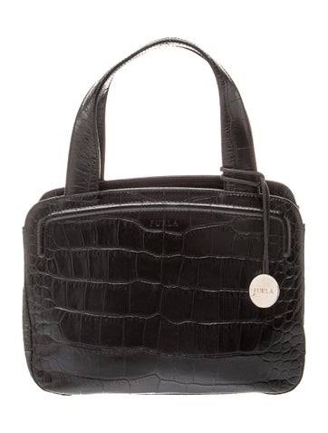 Furla Embossed Leather Shoulder Bag