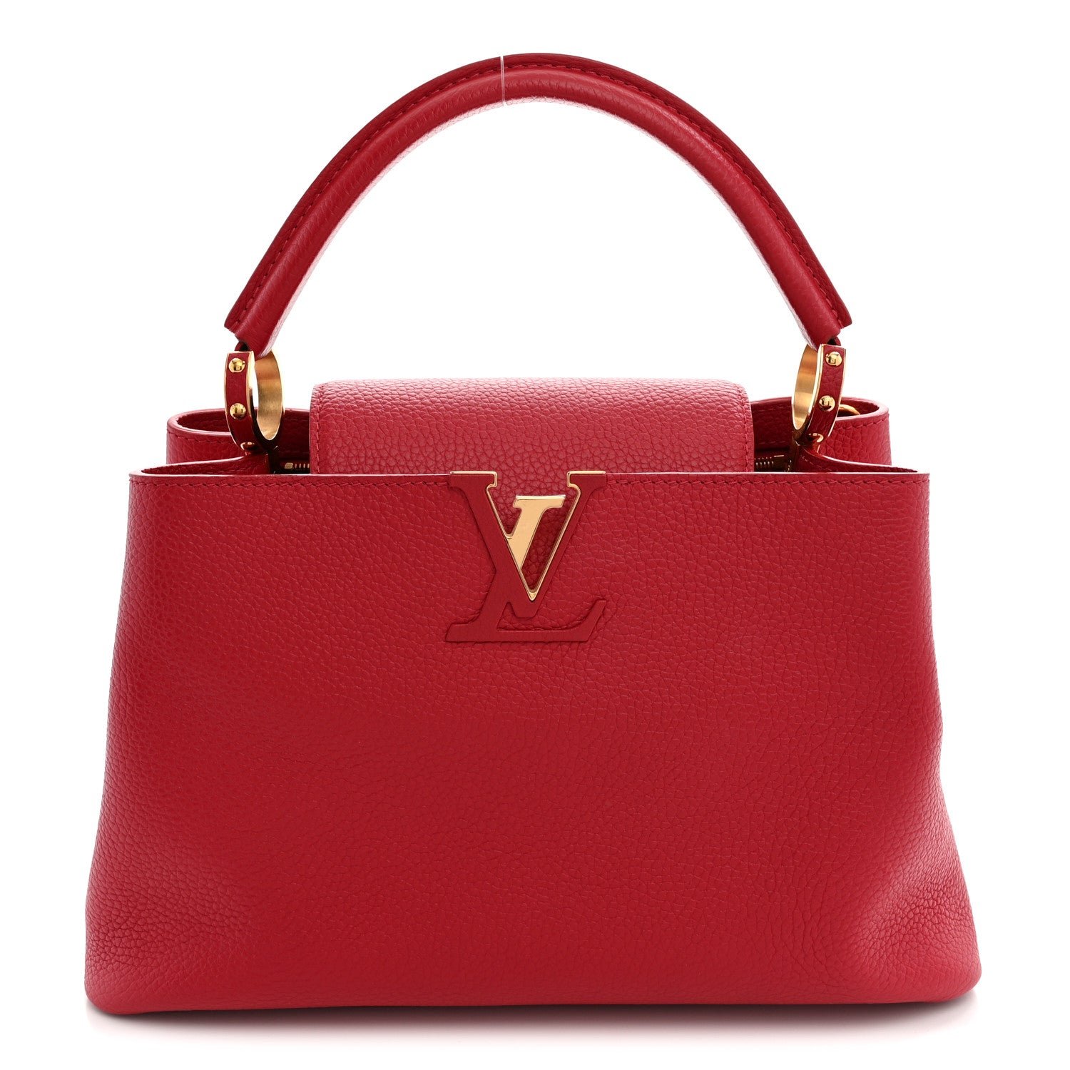 Louis Vuitton Taurillon Capucines PM Rubis