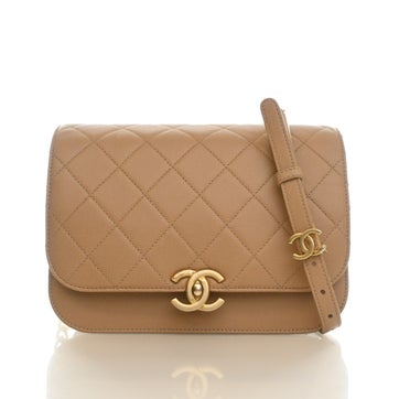 Calfskin Caviar Messenger Medium