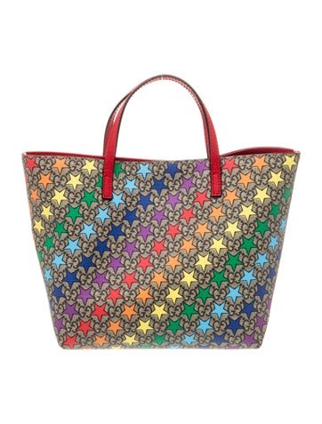 GG Supreme Children's GG Supreme Rainbow Star Tote Bag.