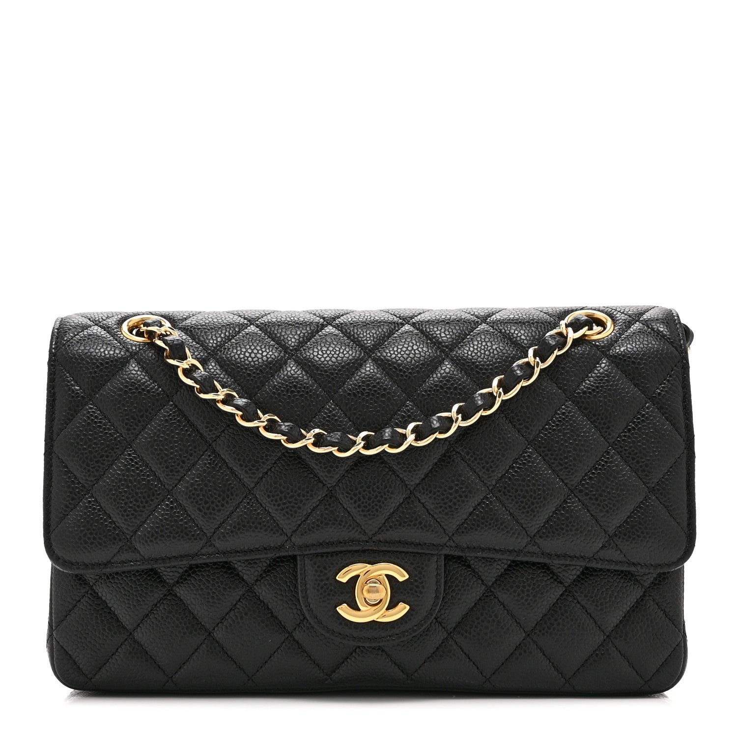 Chanel Caviar Quilted Medium Double Flap Black