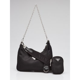 Prada Prada Black Tessuto Nylon 2005 Re-Edition Shoulder Bag 1BH204