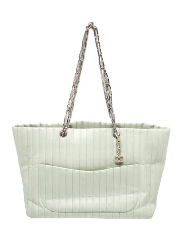 Large Vertical Quilted Mademoiselle Tote Bag