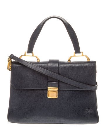 Leather Top Handle Bag