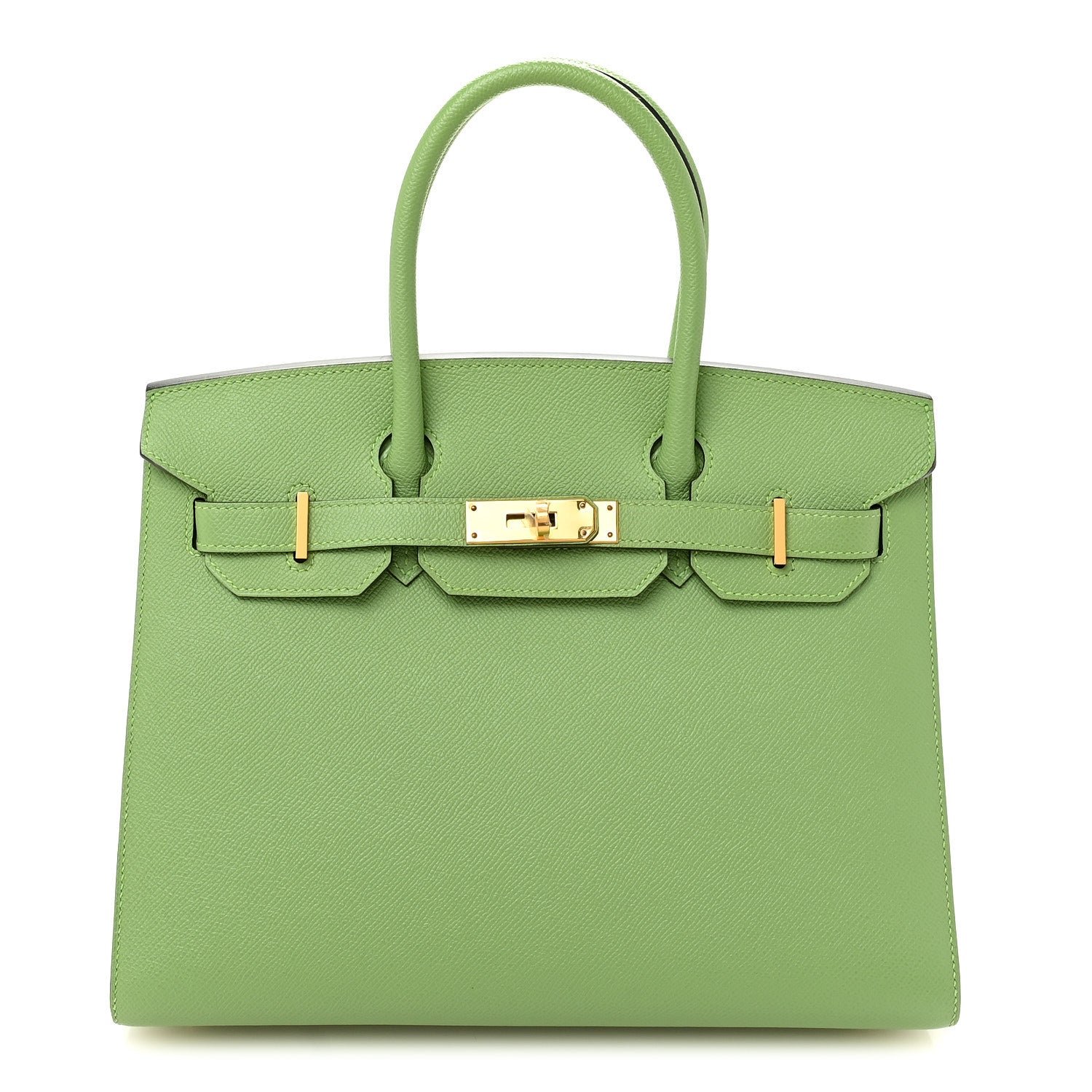Hermes Epsom Sellier Birkin 30 Vert Criquet