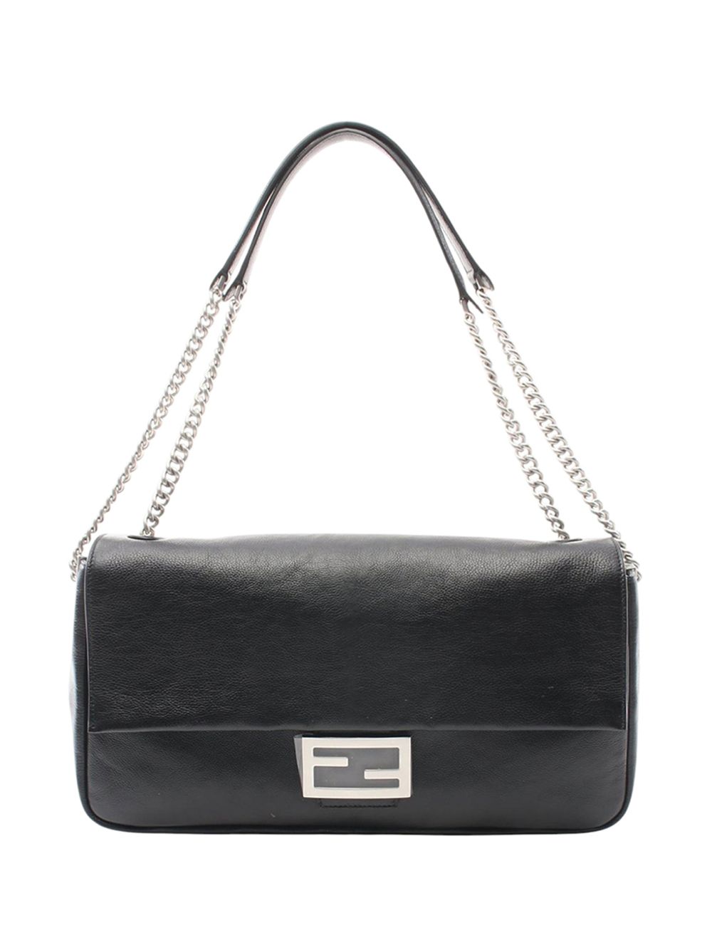 2000-2010 Large Leather Chain Baguette shoulder bag