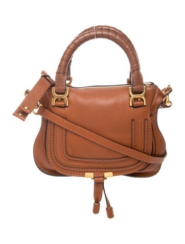 Chloe Leather Marcie Shoulder Bag Small