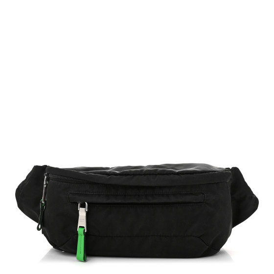 Prada Tessuto Nylon Belt Bag Black Verde