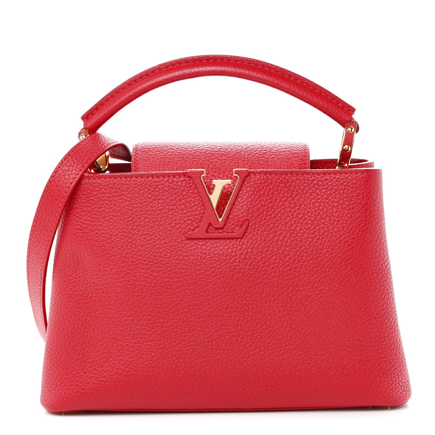 Louis Vuitton Taurillon Capucines BB Scarlet Red