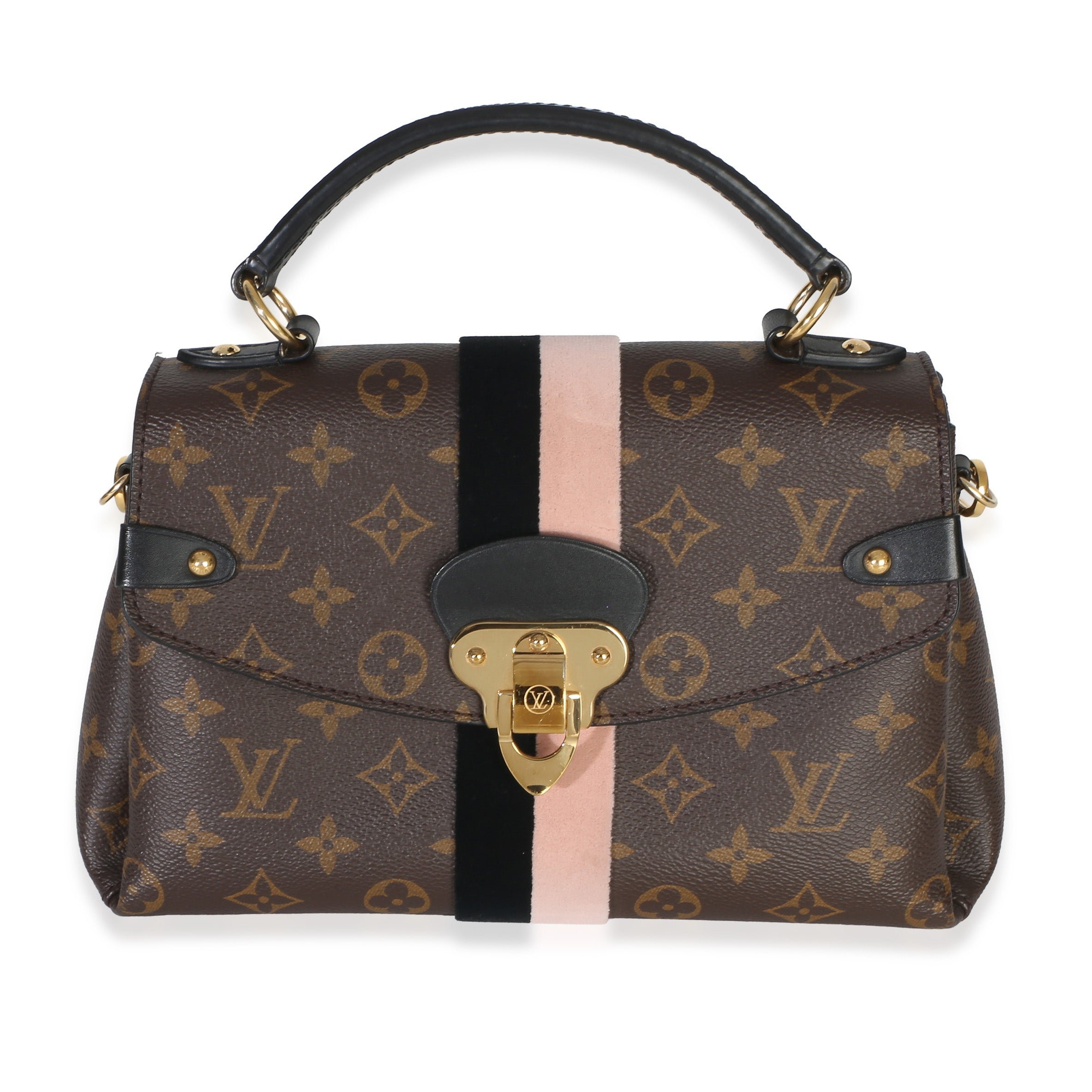 Black Pink Monogram Canvas Georges BB