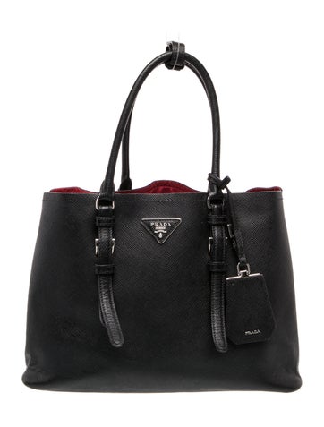 Signature Saffiano Cuir Double Bag Medium