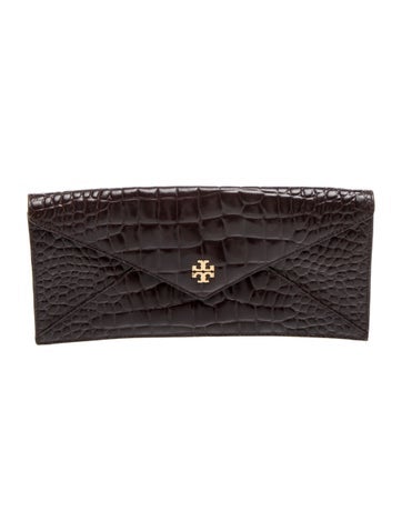 Embossed Leather Clutch