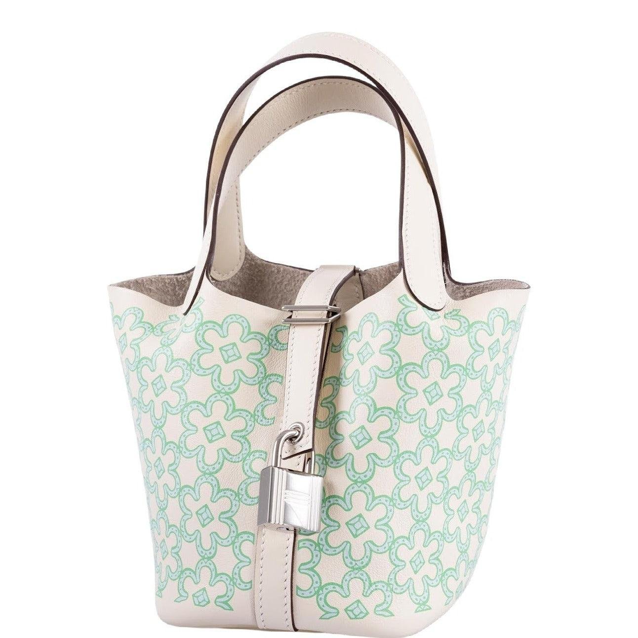 Hermes Hermès Micro Lucky Daisy Picotin Lock 14 Nata Swift Palladium Hardware