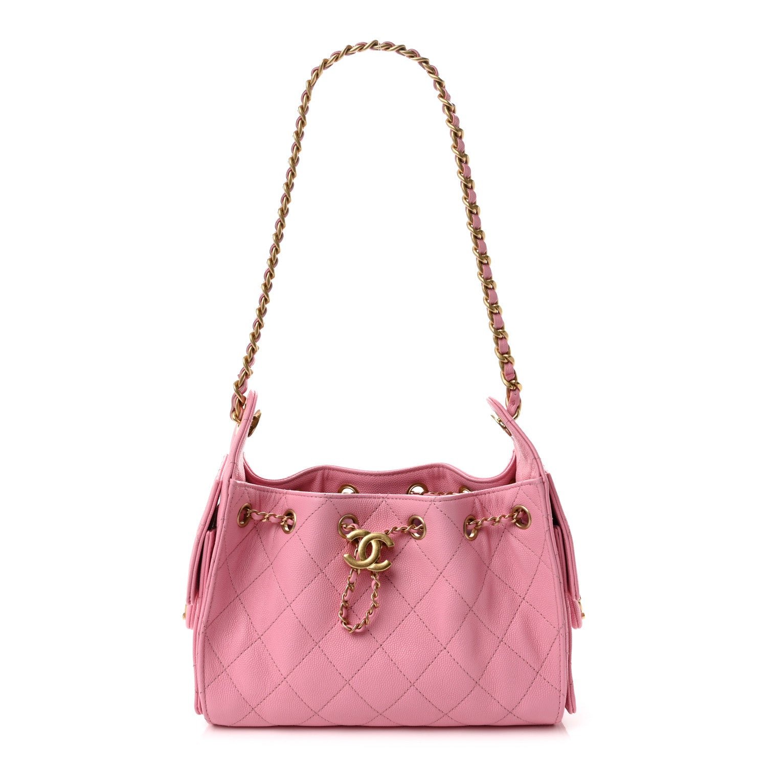 Chanel Caviar Quilted Mini Chanel 25 Handbag Light Pink