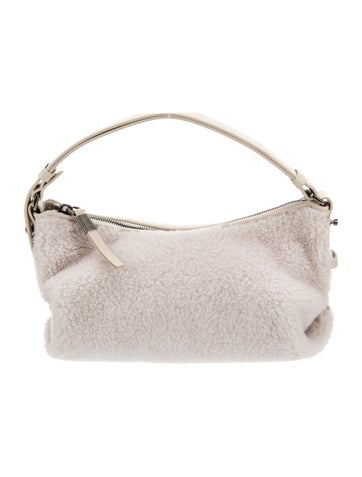 Brunello Cucinelli Shearling Shoulder Bag