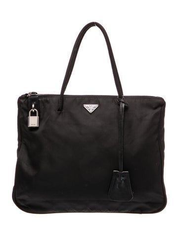Tessuto Nylon Top Handle Bag