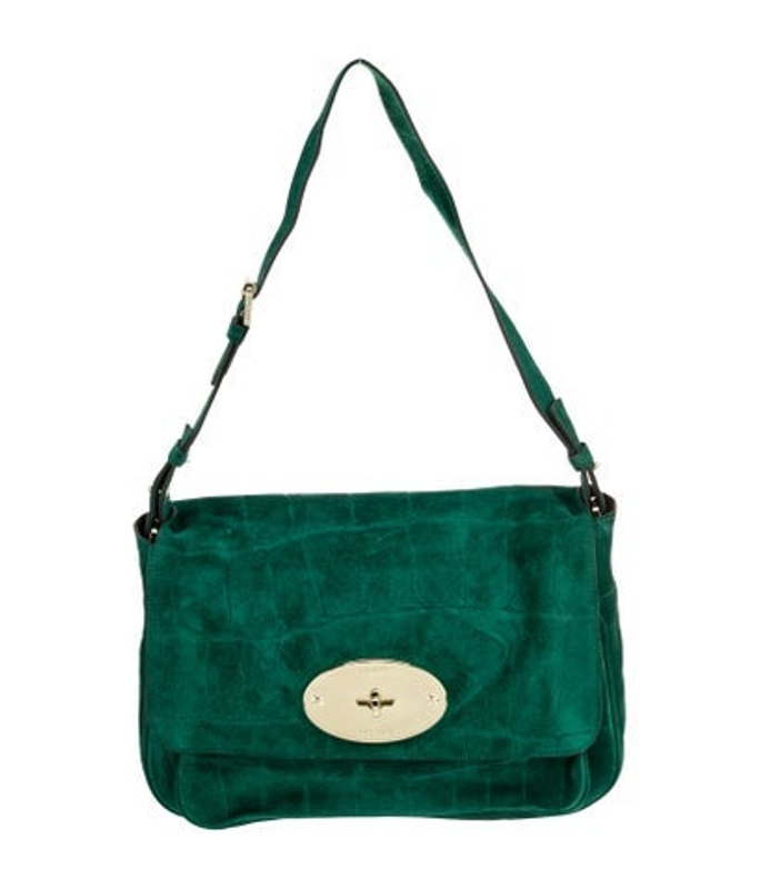 Mulberry Suede Shoulder Bag
