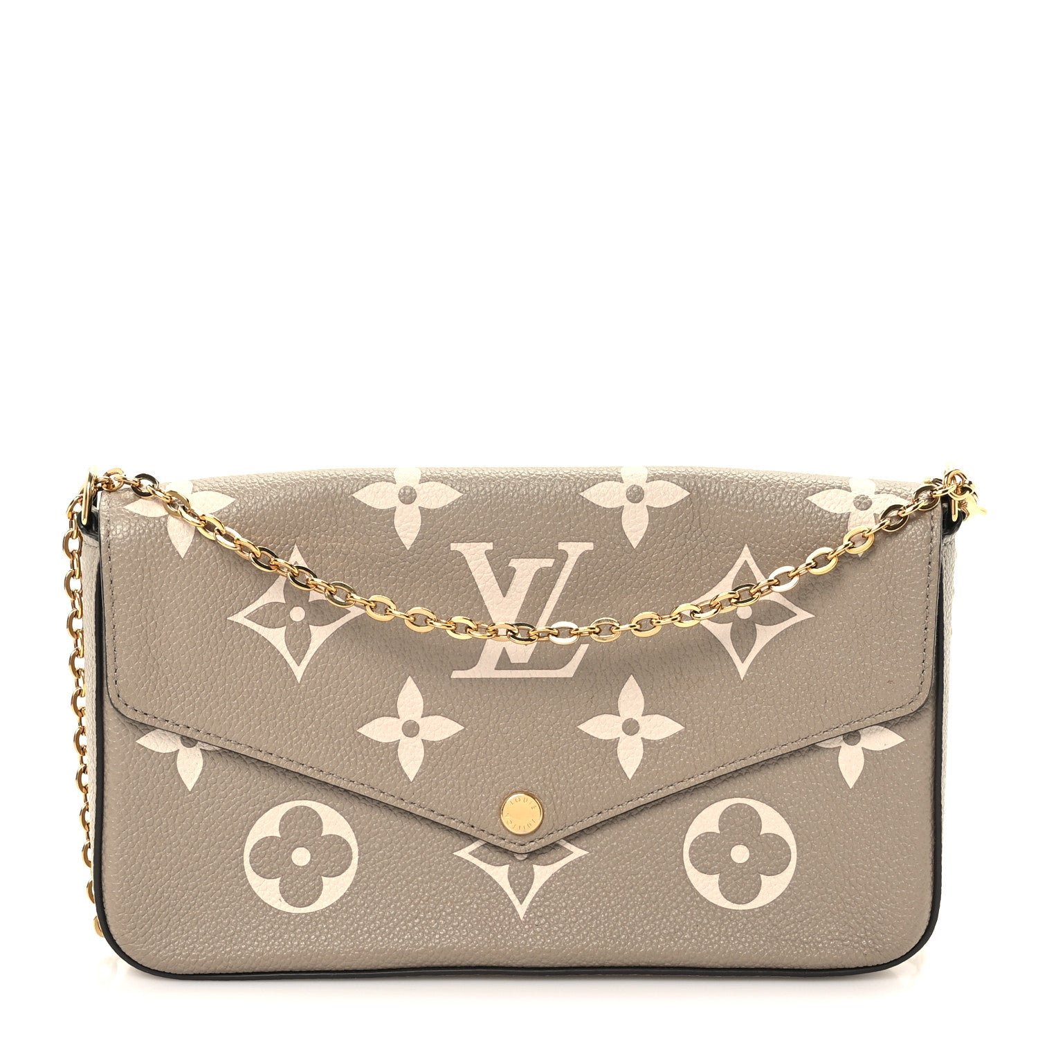 Louis Vuitton Empreinte Monogram Giant Felicie Pochette Tourterelle Creme