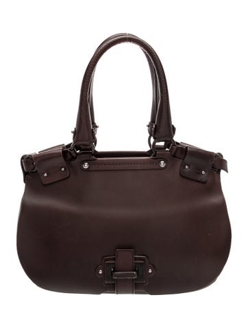Leather Top Handle Bag