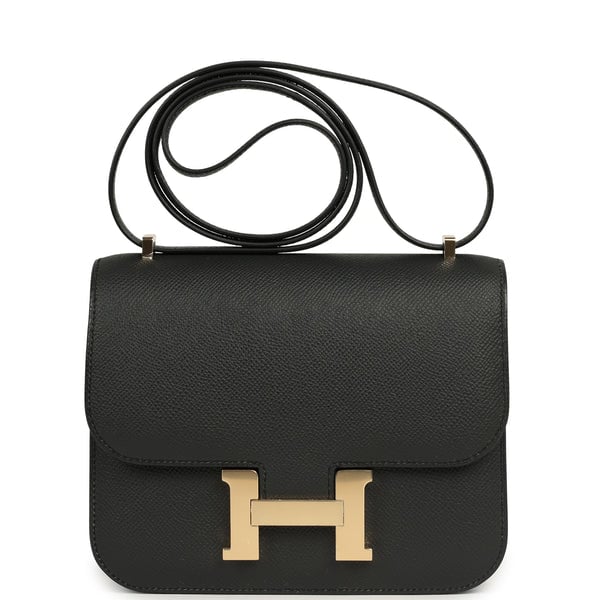 Hermes Hermes Constance 18 Plomb Epsom Permabrass Hardware