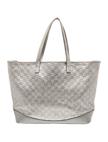 GG Signature Guccissima embossed leather tote bag