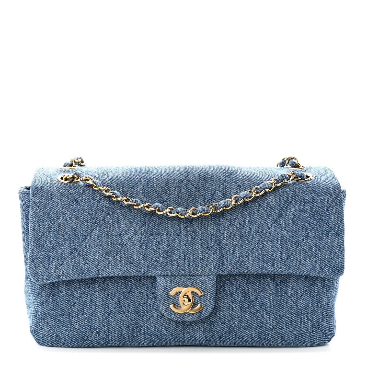 Chanel Denim Small Souplissimo Maxi Flap Blue