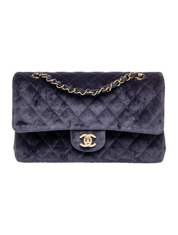 2025 Classic Medium Velvet Double Flap Bag
