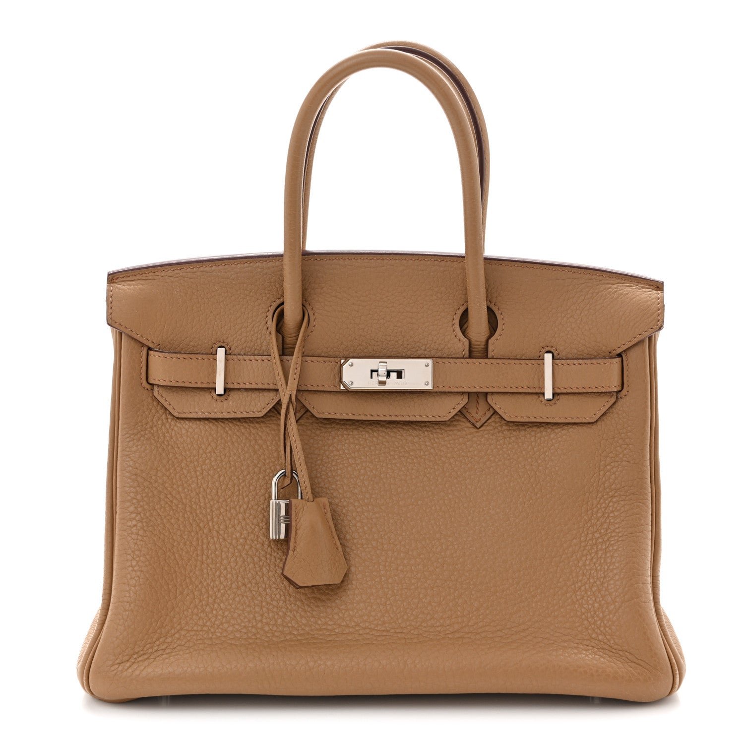Hermes Taurillon Clemence Birkin 30 Biscuit