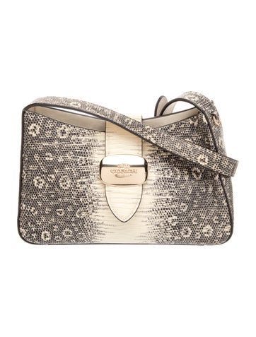 Embossed Leather Shoulder Bag
