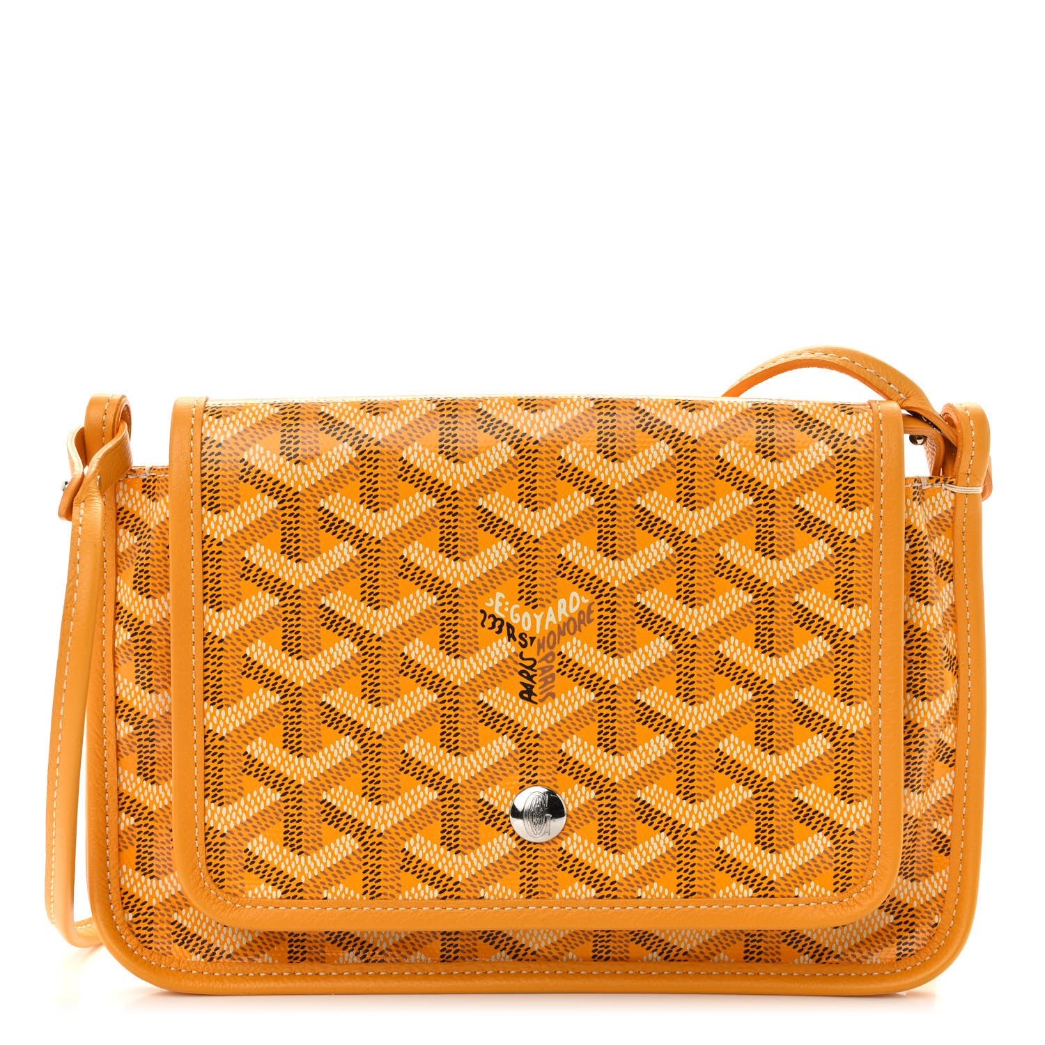 Goyard Goyardine Plumet Wallet Clutch Yellow