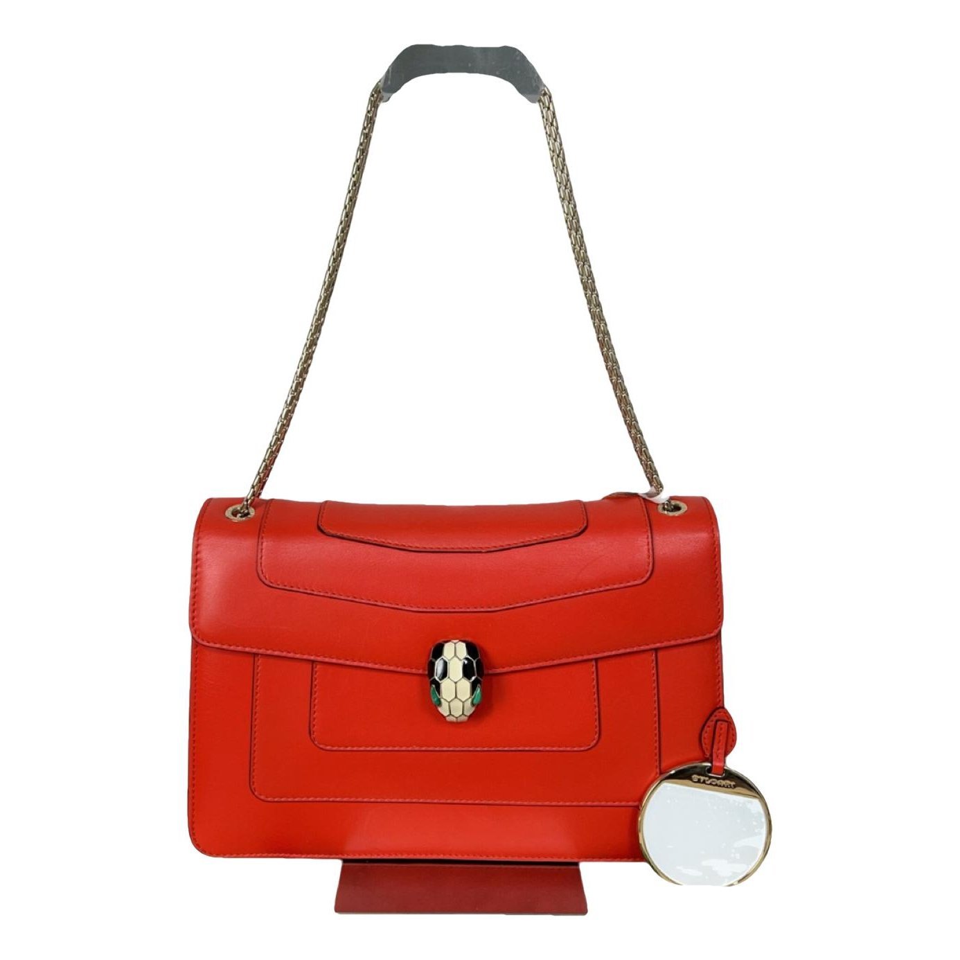 Serpenti leather handbag