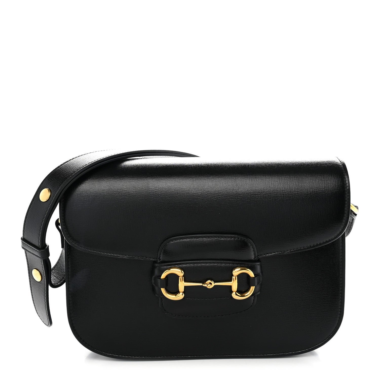 Azalea Calfskin Horsebit 1955 Shoulder Bag Black