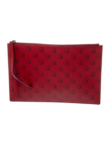 Gucci Ghost Hamlet Skull Zip Pouch
