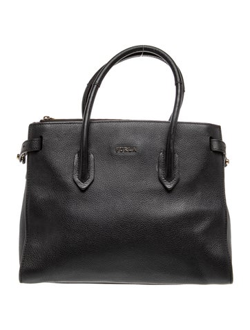 Leather Top Handle Bag