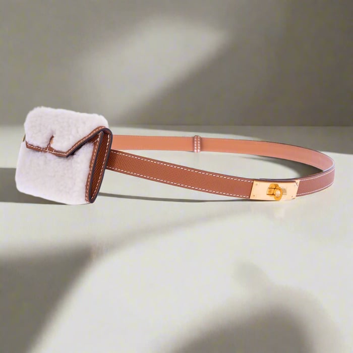 Hermes Hermès Kelly Pocket Teddy 18 Belt Gold