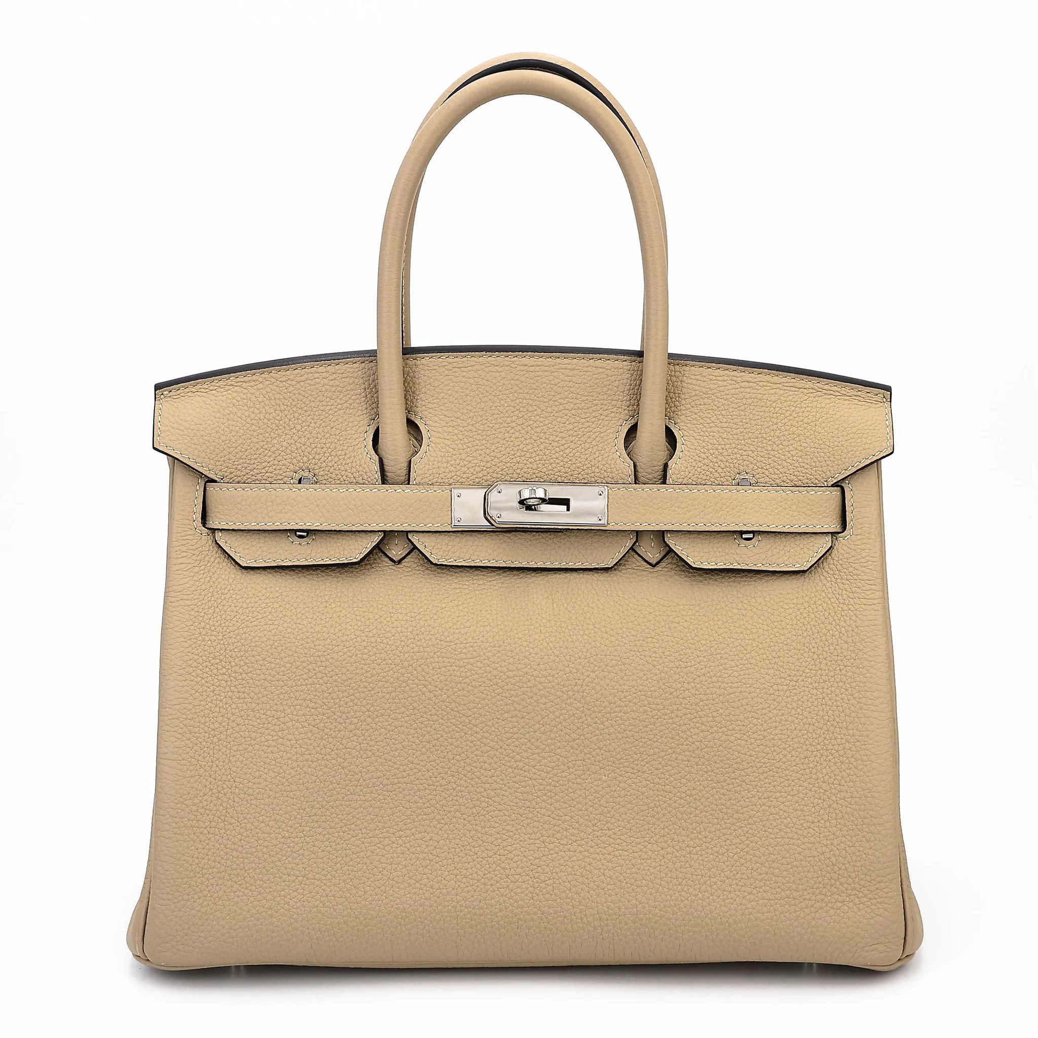Very Good ( Rank A) HERMÈS Birkin 30 Trench (S2) Togo Palladium hardware X (2016)