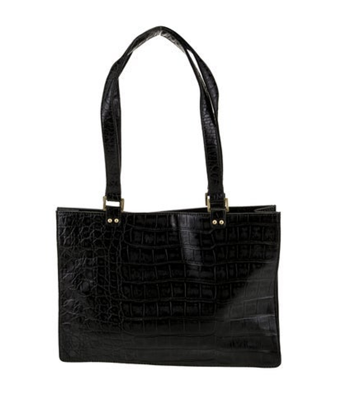 Moschino Embossed Leather Shoulder Bag